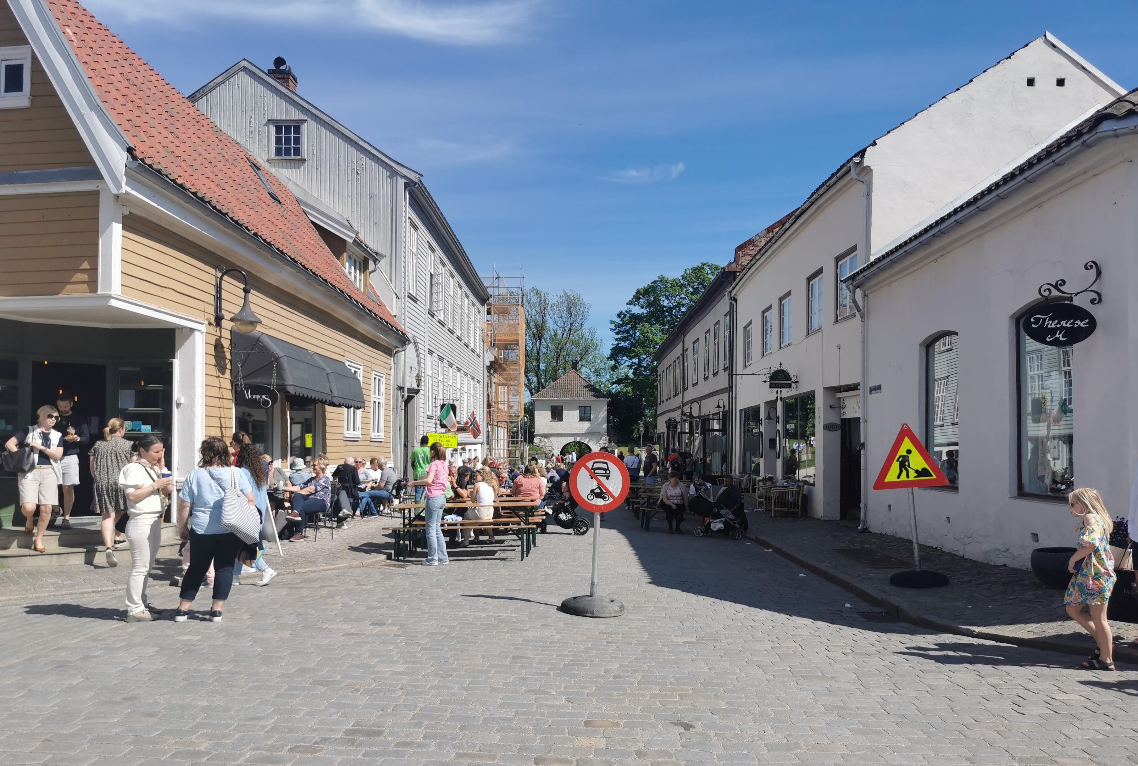 Utservering i Voldportgaten