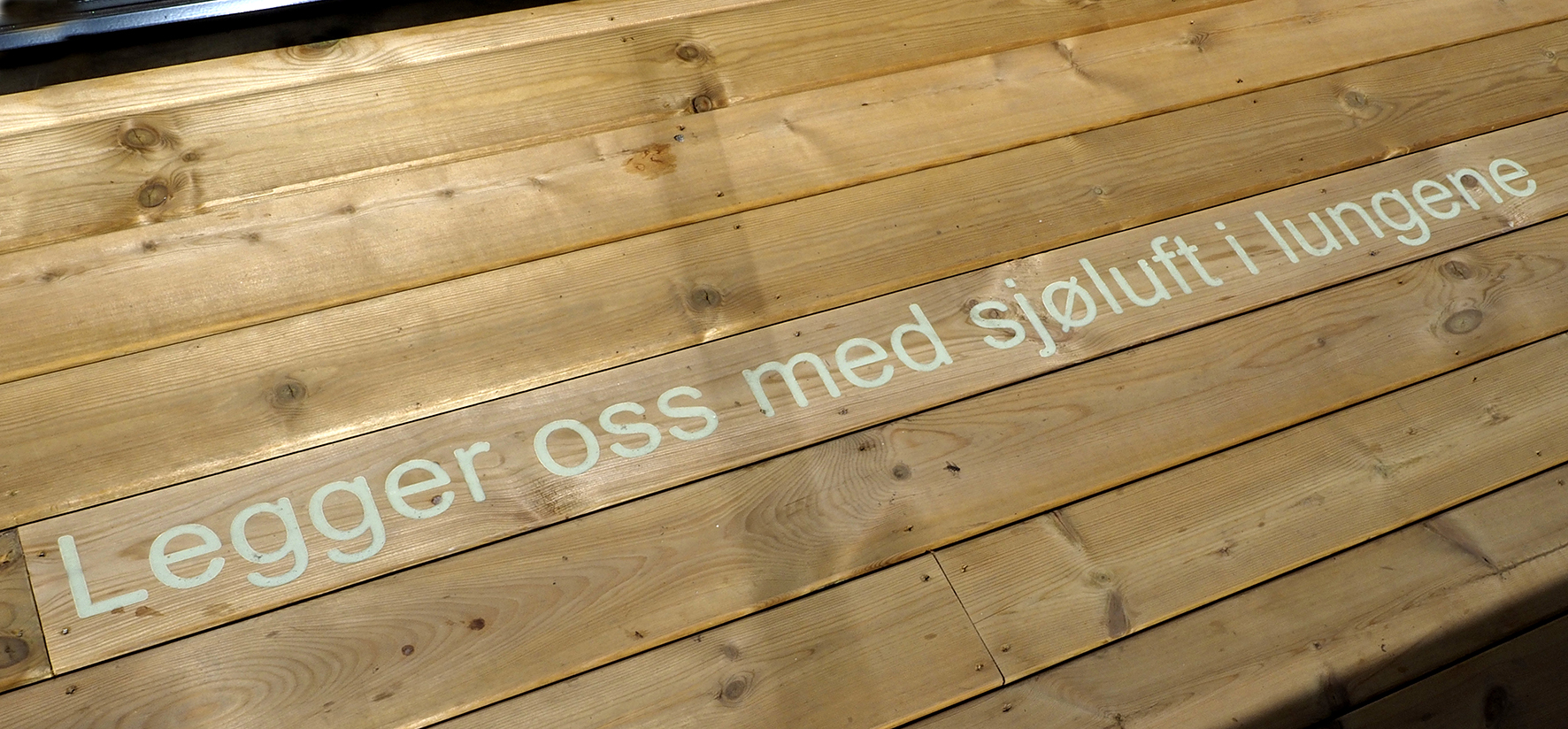 Skrift: Legger oss med sjøluft i lungene