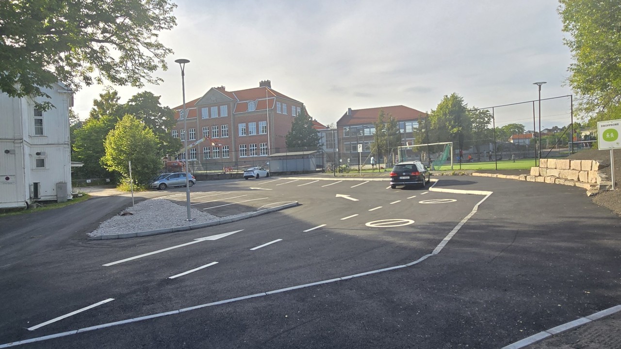  Hente- og bringesonen ved Trara skole  er finansiert med statlige byvekstmidler. 