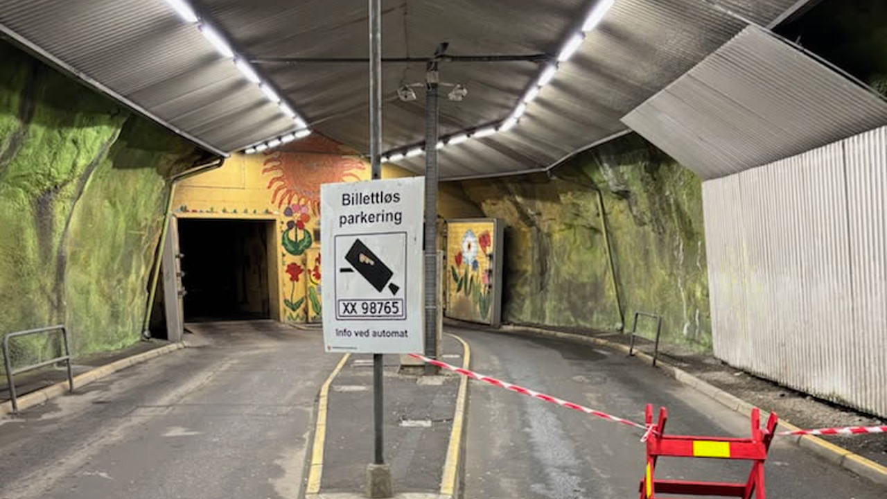 St.Hansfjellet parkeringshus i Fredrikstad sentrum