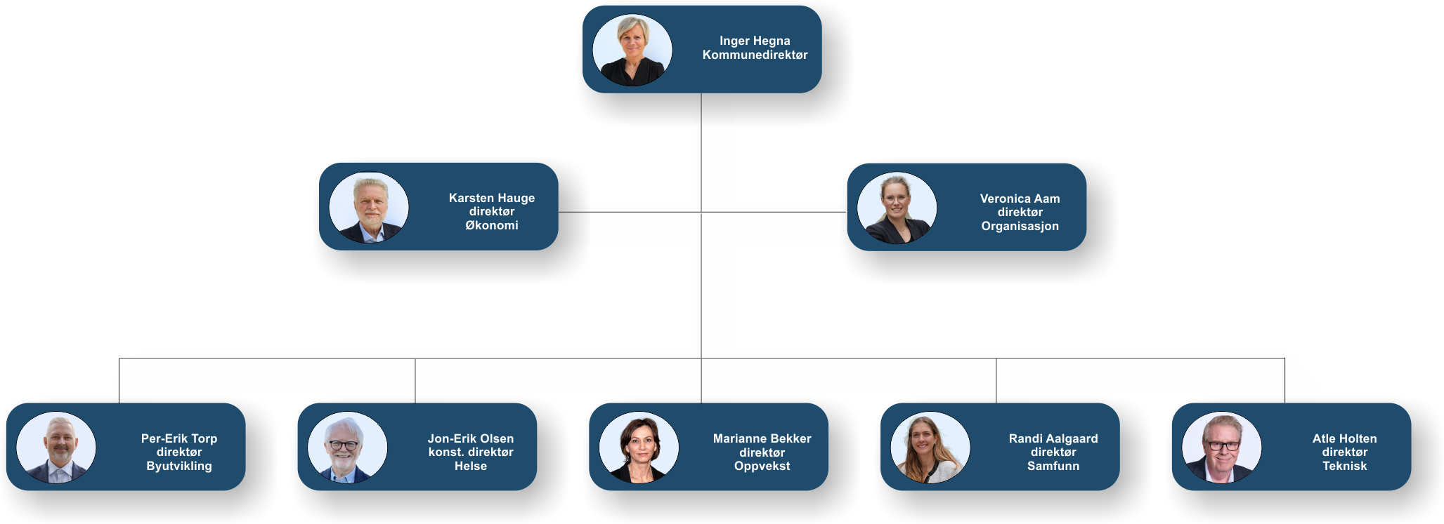 Overordnet organisasjonskart Fredrikstad kommune