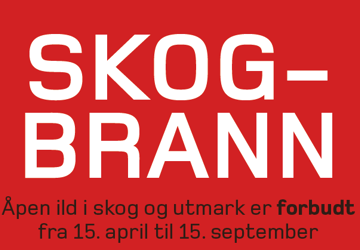 Skogbrannfare, utsnitt av plakat