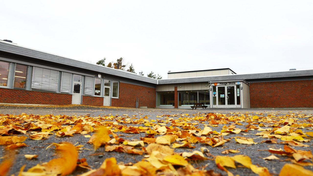 inngangsparti til Hauge skole