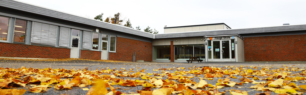 inngangsparti til Hauge skole