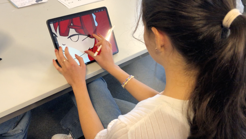 Bilde av elev på kulturskoletilbudet "Anime"