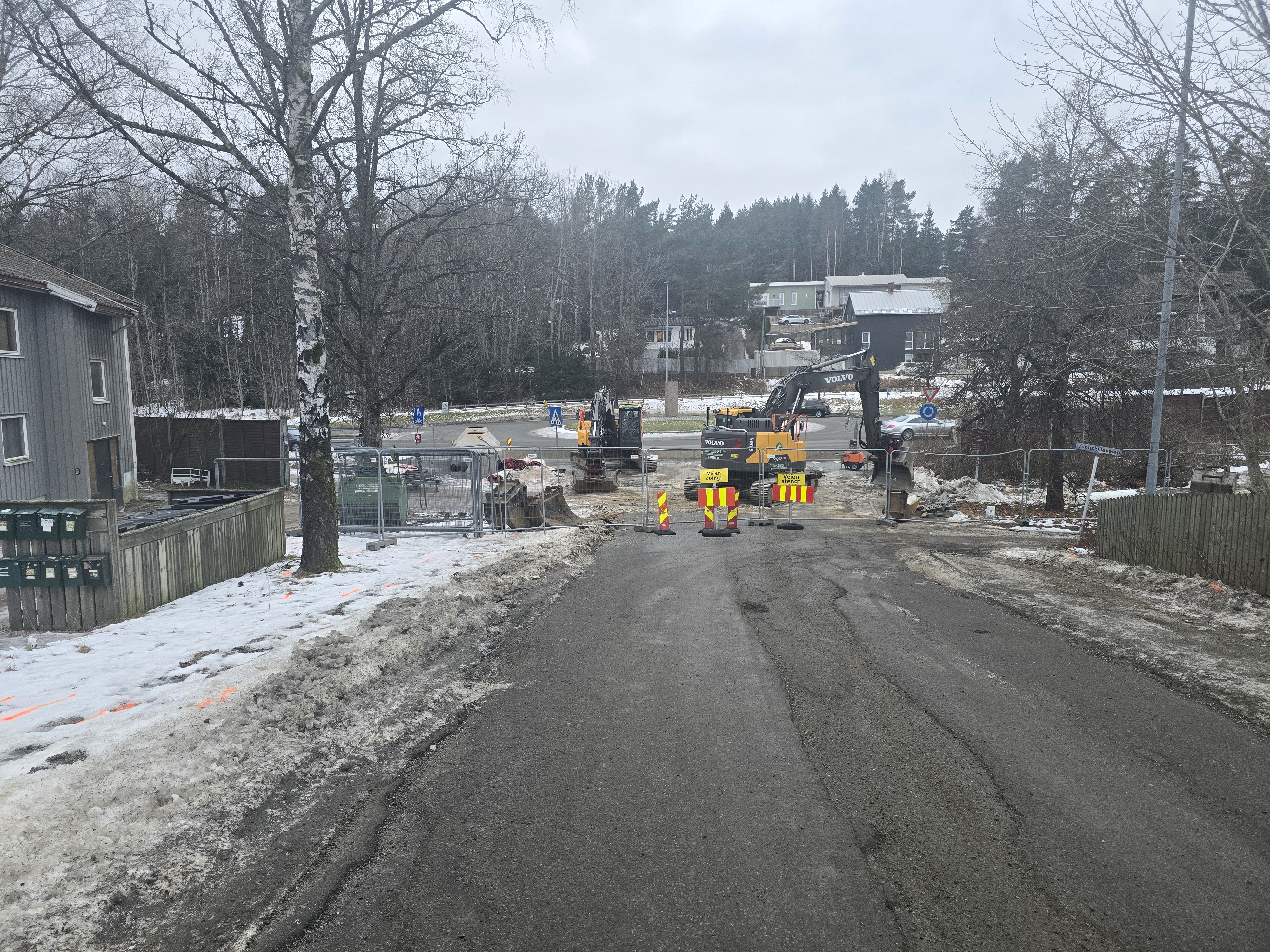 Leiegata er stengt ved Rolvsøyveien