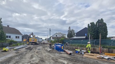Lislebyveien er stengt ved Dr.Møllersvei / Årliveien