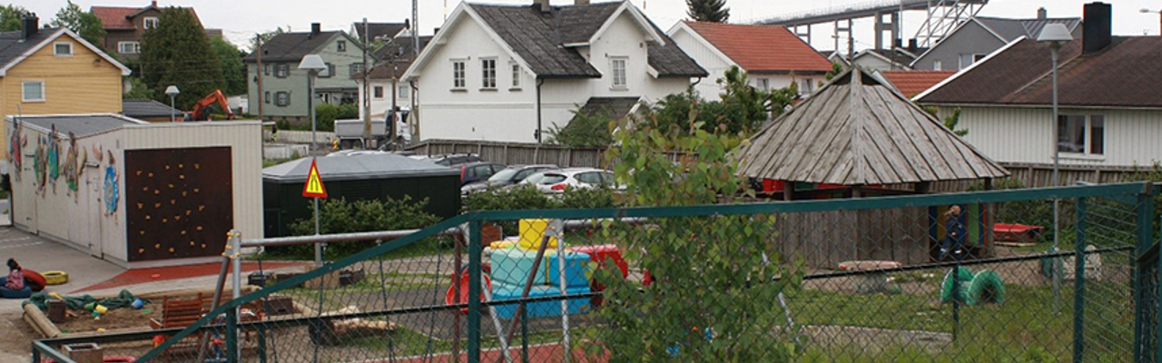 Kjæråsen barnehage - uteområdet