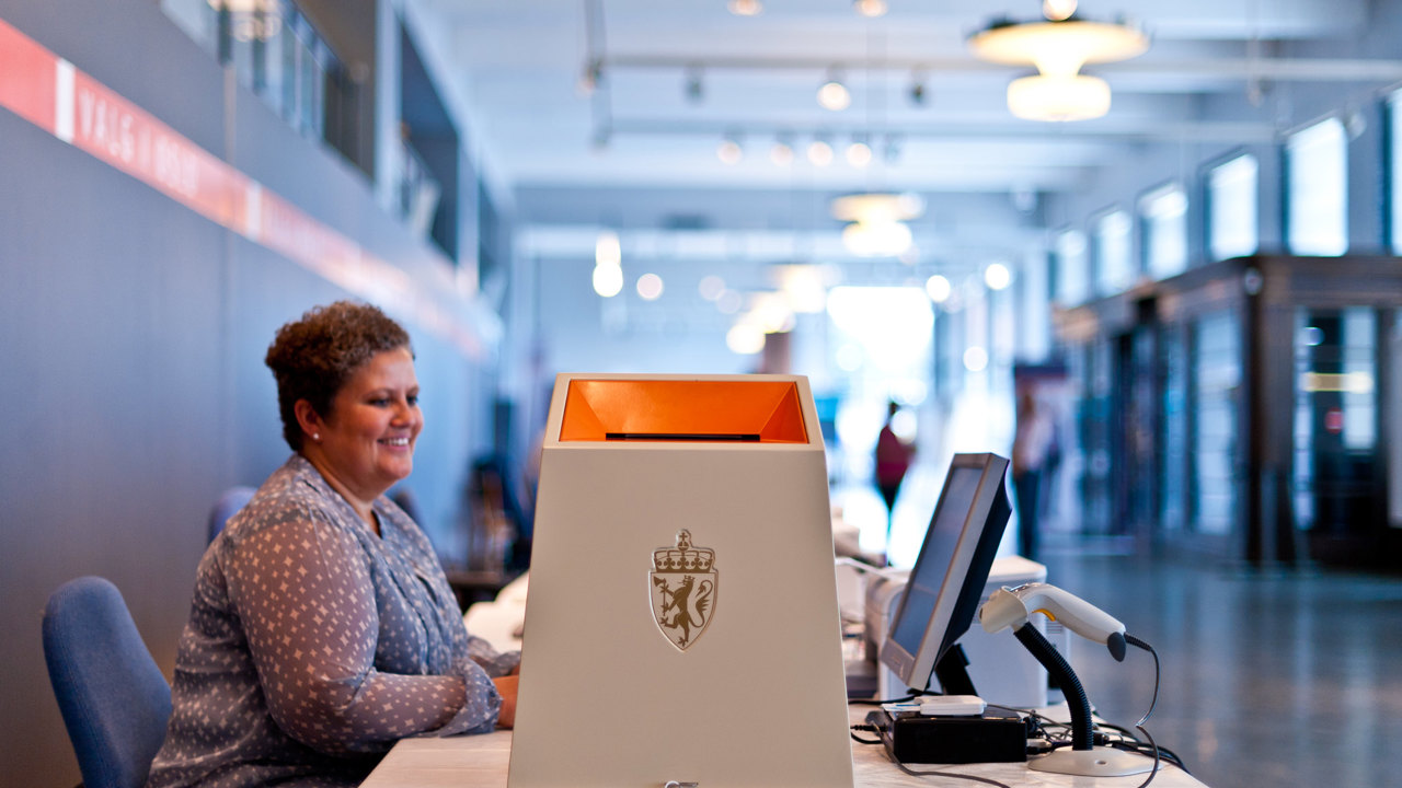 Valgutstyr. Bilde av valgutstyr (Kommunal- og distriktsdepartementet) Bildet kan brukes fritt. Fotograf Tore Fjeld skal krediteres.
