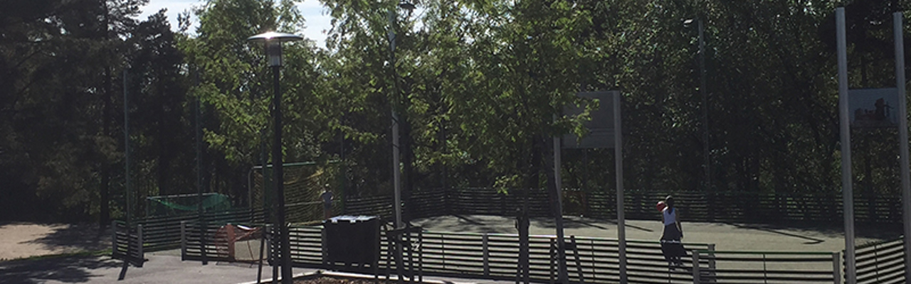 Hauge skole har basketballbane