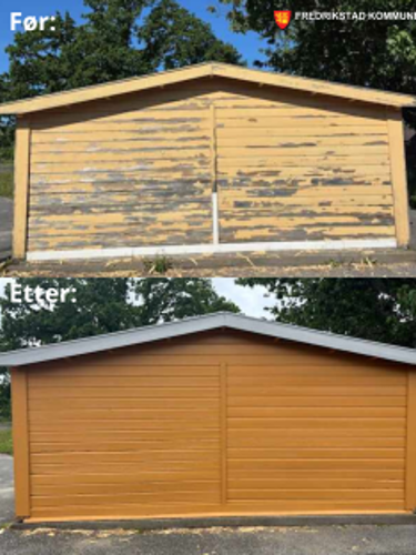 Før og etter bilde Trosvik barnehage