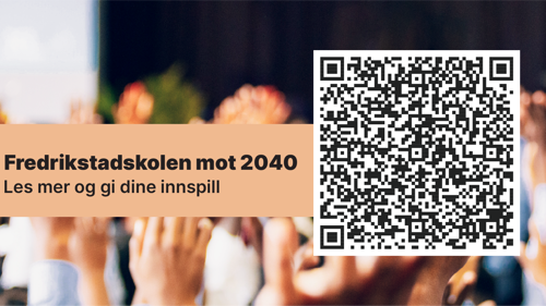Bilde med grafikk og qr-kode
